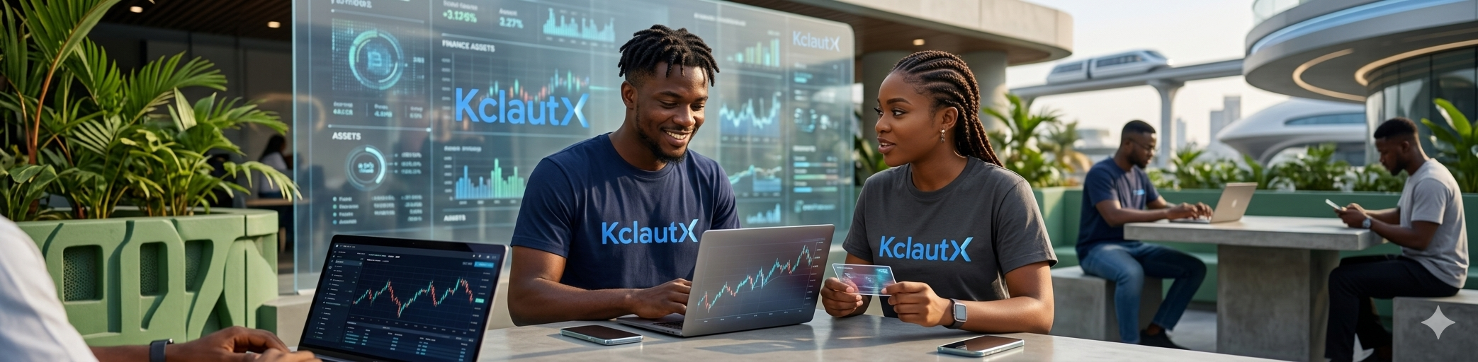 KclautX team using the platform