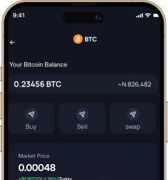 BTC wallet screen