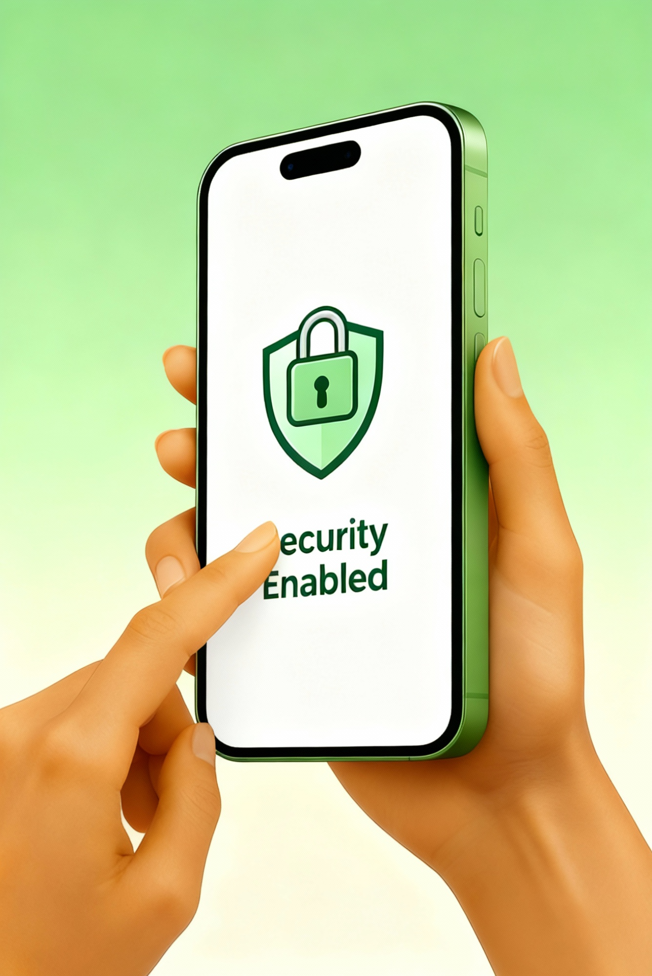 Security enabled on phone