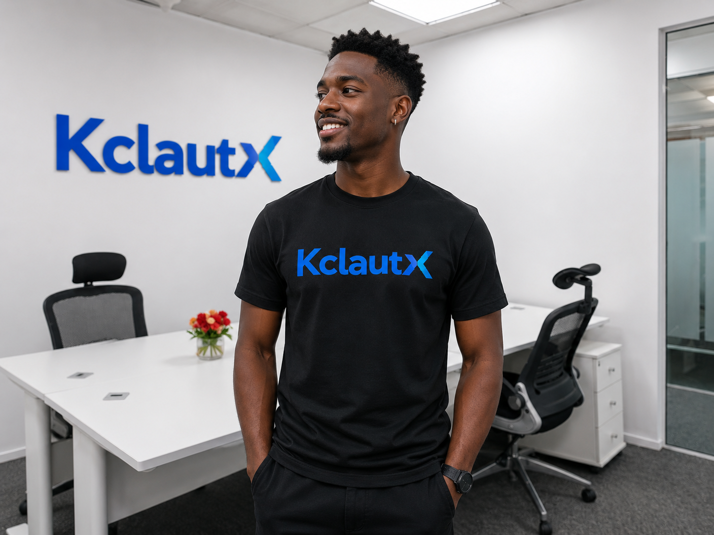 KclautX team member in the office